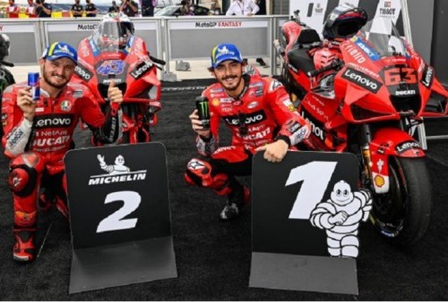 Hasil Kualifikasi MotoGP Aragon 2021: Bagnaia di Posisi 1 dan Miller di Posisi 2, Duo Ducati Bakal Kuasai Race Besok? 