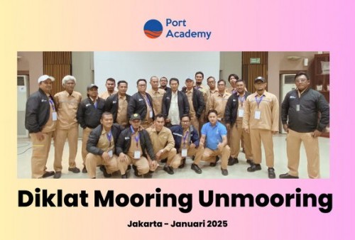 Port Academy Gelar Diklat Mooring Unmooring Bekerja Sama dengan PT Indofood Sukses Makmur Divisi Bogasari