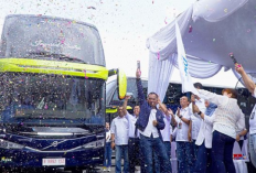 Resmi Mengaspal! Ini Penampakan Bus Tingkat DAMRI Rute Jakarta-Malang