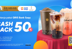 Pembelian Hop-Hop Signature Khusus QRIS Bank Saqu, Nikmati Cashback 50 Persen