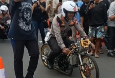 Momen Dirlantas Polda Metro saat 'Gaspol' Pakai Motor Milik HDS Racing