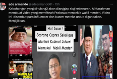 Heboh Isu Prabowo Gampar Wakil Menteri, Ade Armando Kritik Influencer Seword: Memalukan!