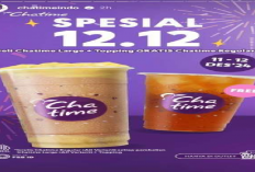 Promo Chatime 12.12, Dapatkan Gratis Chatime Size Regular