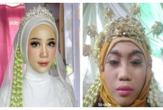 Pengantin Wanita Ini Tunjukan Hasil MUA Pilihan Dirinya vs Pilihan Mertua 