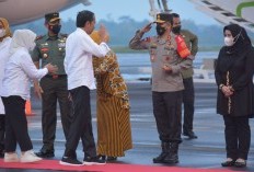 Kapolda Lampung Turut Menyambut Kedatangan Presiden Jokowi