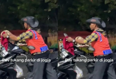 Tukang Parkir Viral Ngelapin Kendaraan yang Parkir, Videonya Banyak Raih Respect Warganet