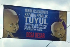 Lucu Banget! Seorang Warga Pasang Spanduk Peringatan ke Pemilik Tuyul, Kesal Gegara Uang Sering Hilang